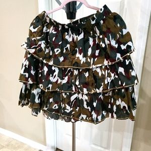 Layered Camo Skirt (plus size)